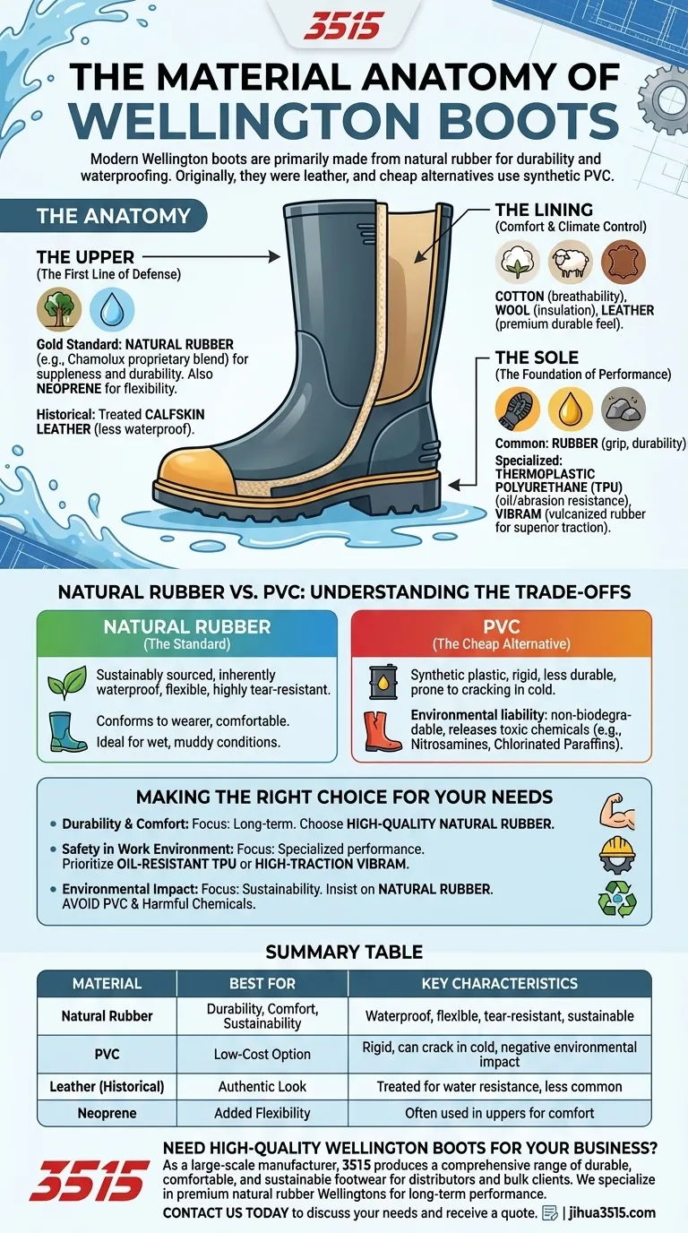 What material are Wellington boots made from? The Key to Durability, Comfort & Eco-Impact Visual Guide