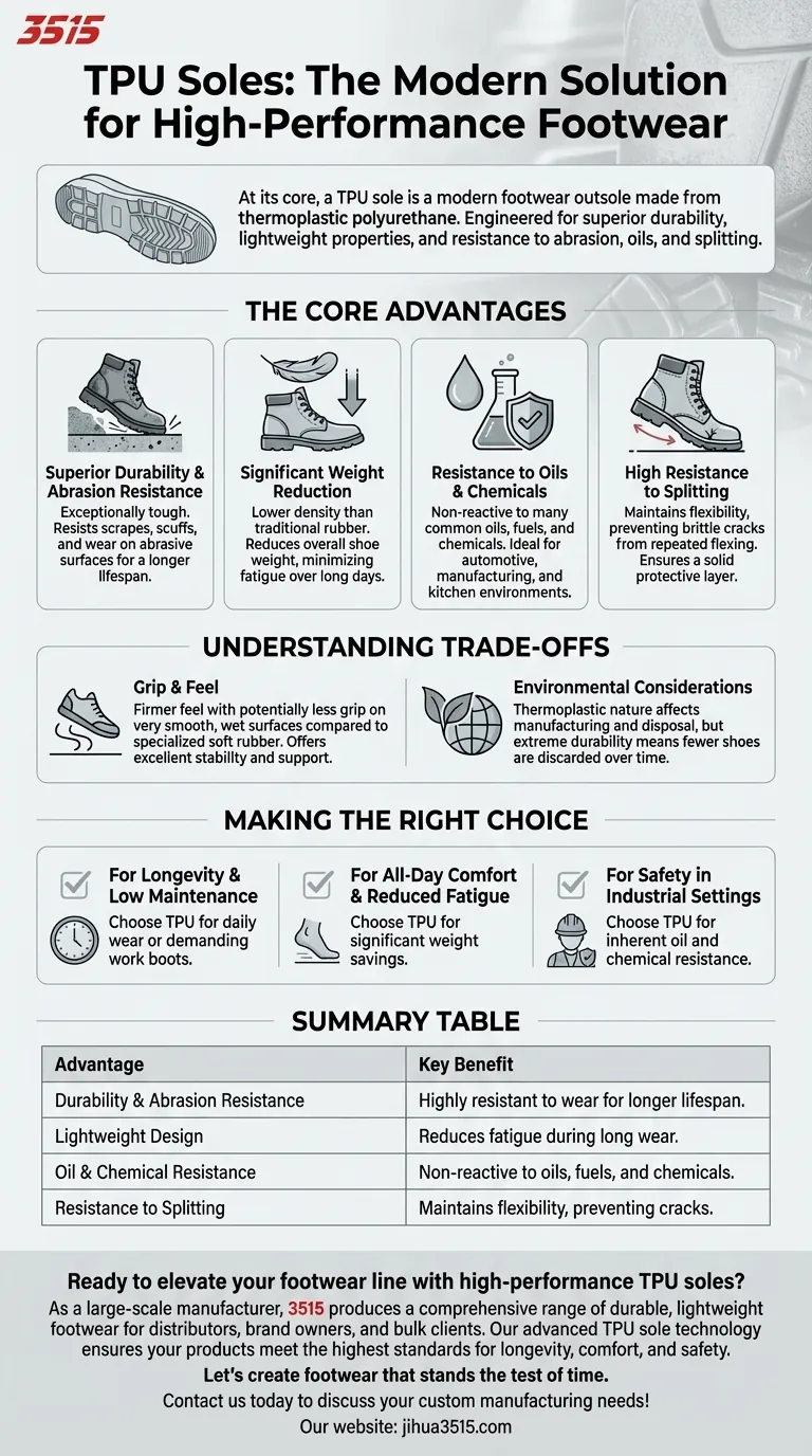 Cosa sono le suole in TPU e i loro vantaggi? Scopri soluzioni calzaturiere leggere e resistenti Guida Visiva