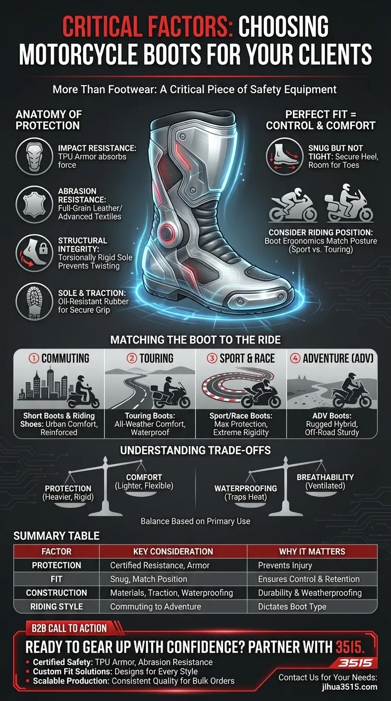 Was sind die Schlüsselfaktoren beim Kauf von Motorradstiefeln? Finden Sie die perfekte Passform für Sicherheit und Stil Visuelle Anleitung