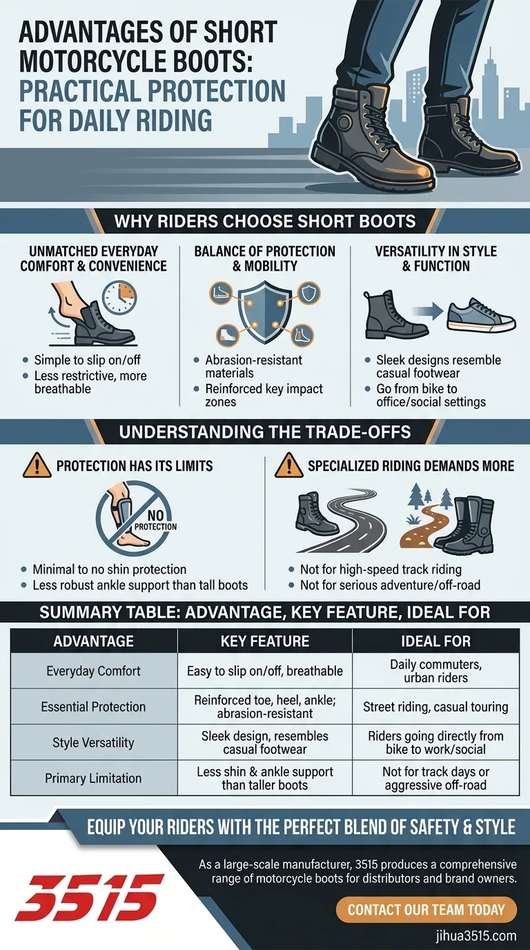 Quels sont les avantages des bottes de moto basses ? Le mélange parfait de sécurité et de confort au quotidien Guide Visuel
