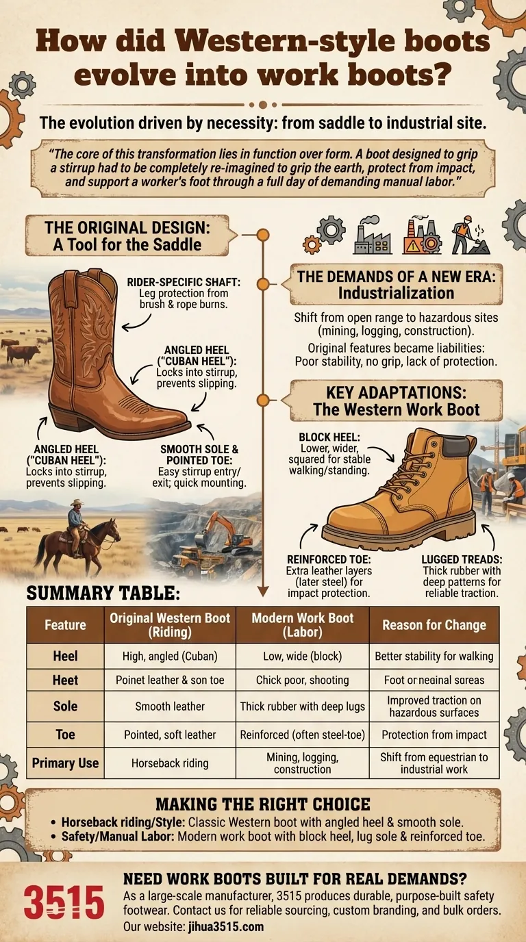 西部风格的靴子是如何演变成工装靴的？从马鞍到工作现场 图解指南