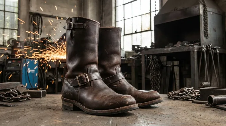 伝統的なエンジニアブーツの主なデザインの特徴は何ですか?ワークホースの解剖学を発見する