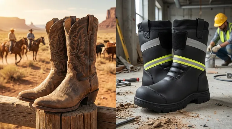 Как возникли рабочие ботинки в западном стиле? От ковбойских седел до современных рабочих мест