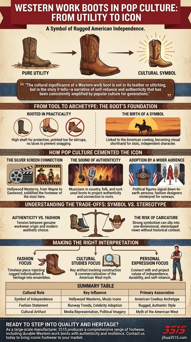 Quel rôle les bottes de travail western jouent-elles dans la culture populaire ? De l'utilité du cowboy à l'icône de la mode Guide Visuel