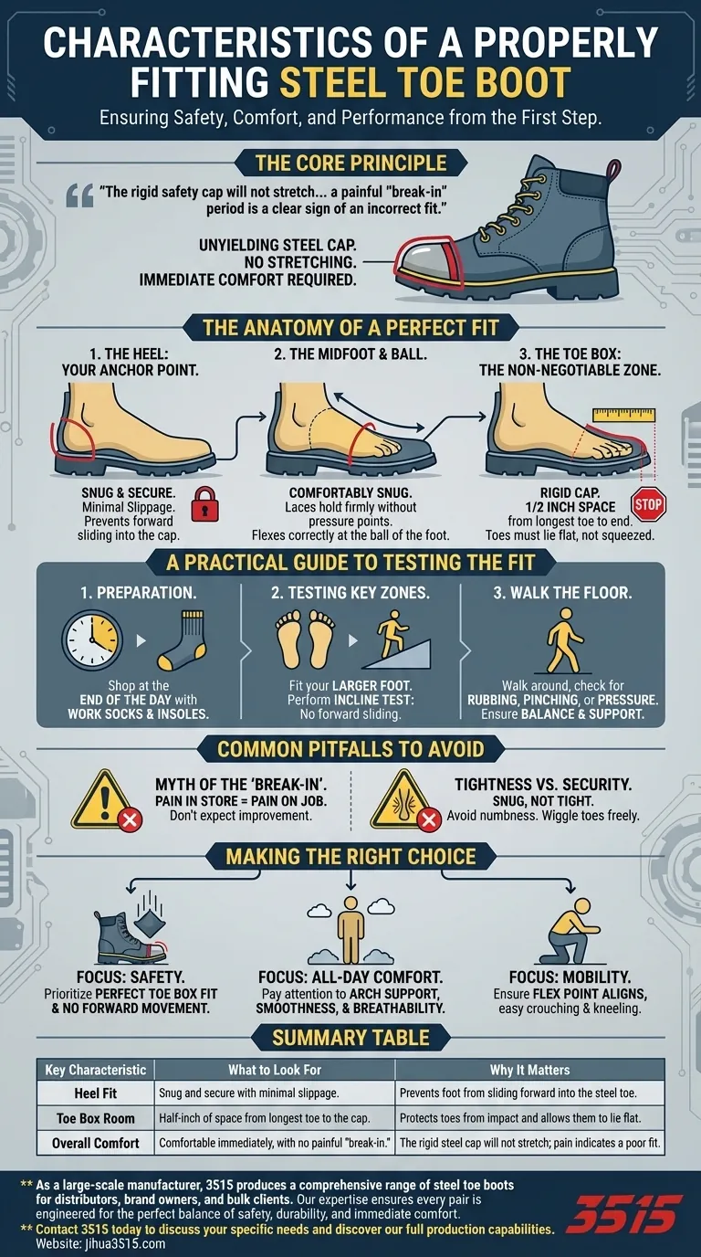 合脚的钢头靴有哪些特点？实现全天候的安全与舒适 图解指南