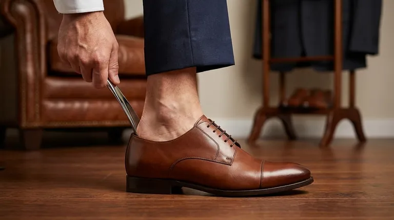 Pourquoi une corne de chaussure est-elle recommandée pour enfiler des chaussures habillées ? Protégez votre investissement et assurez un ajustement parfait