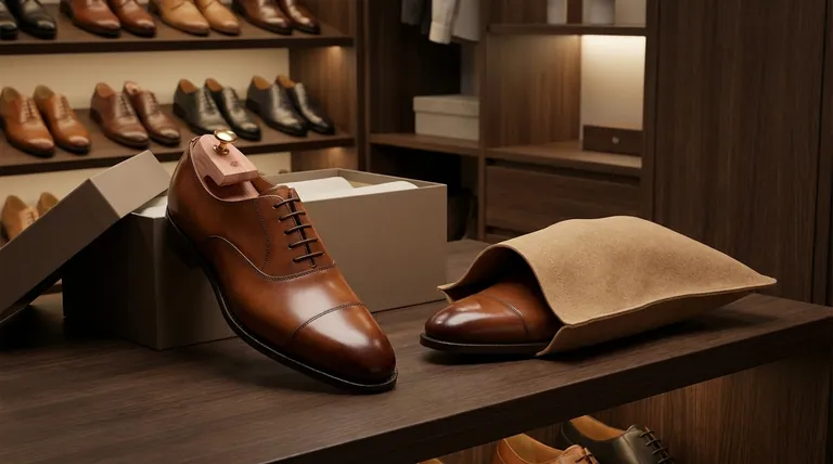 Comment faut-il ranger les chaussures habillées pour qu'elles restent comme neuves ? Préservez votre investissement grâce à nos conseils de pro.