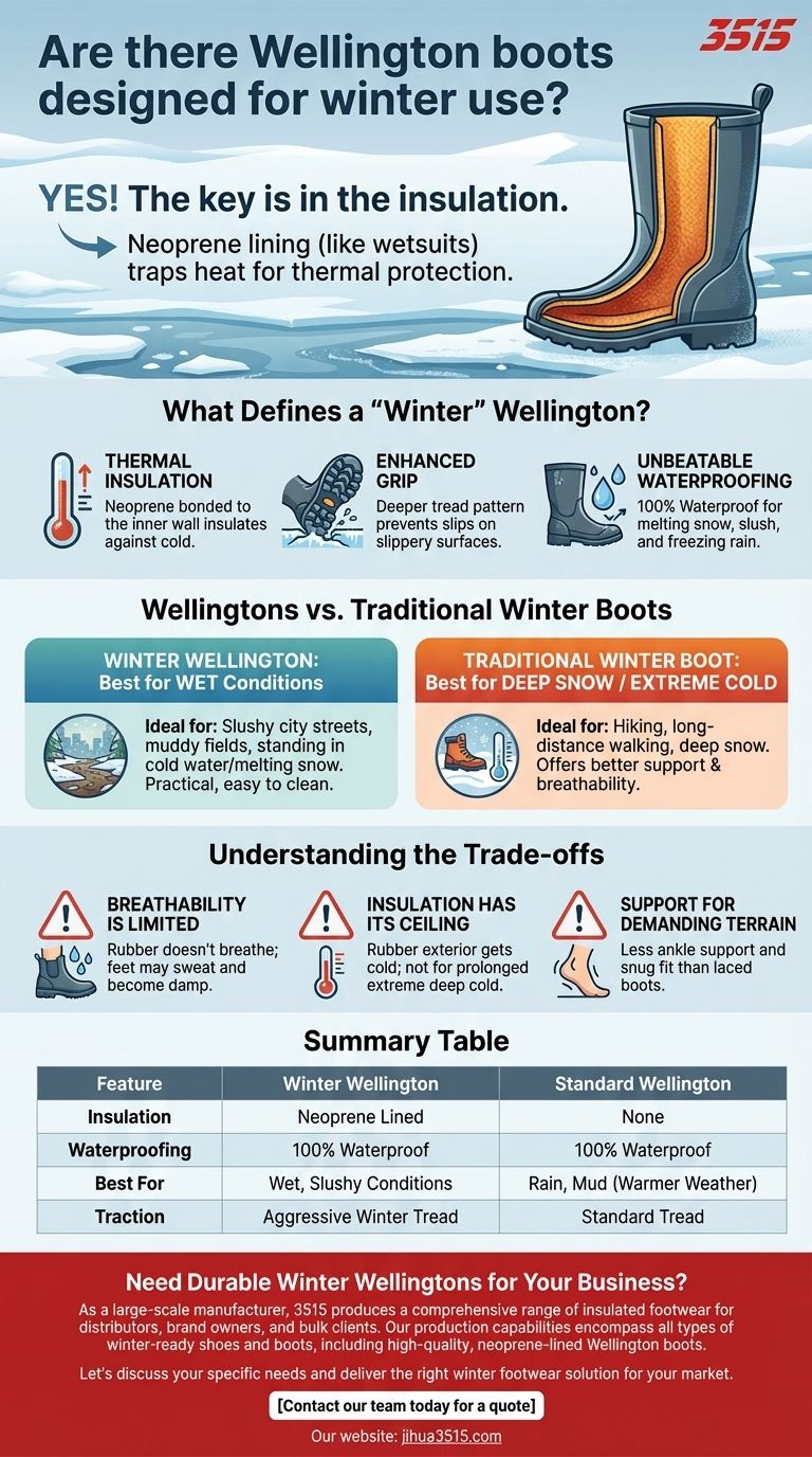 ¿Existen botas de agua diseñadas para el uso invernal? Descubre las botas de agua de invierno aislantes e impermeables Guía Visual