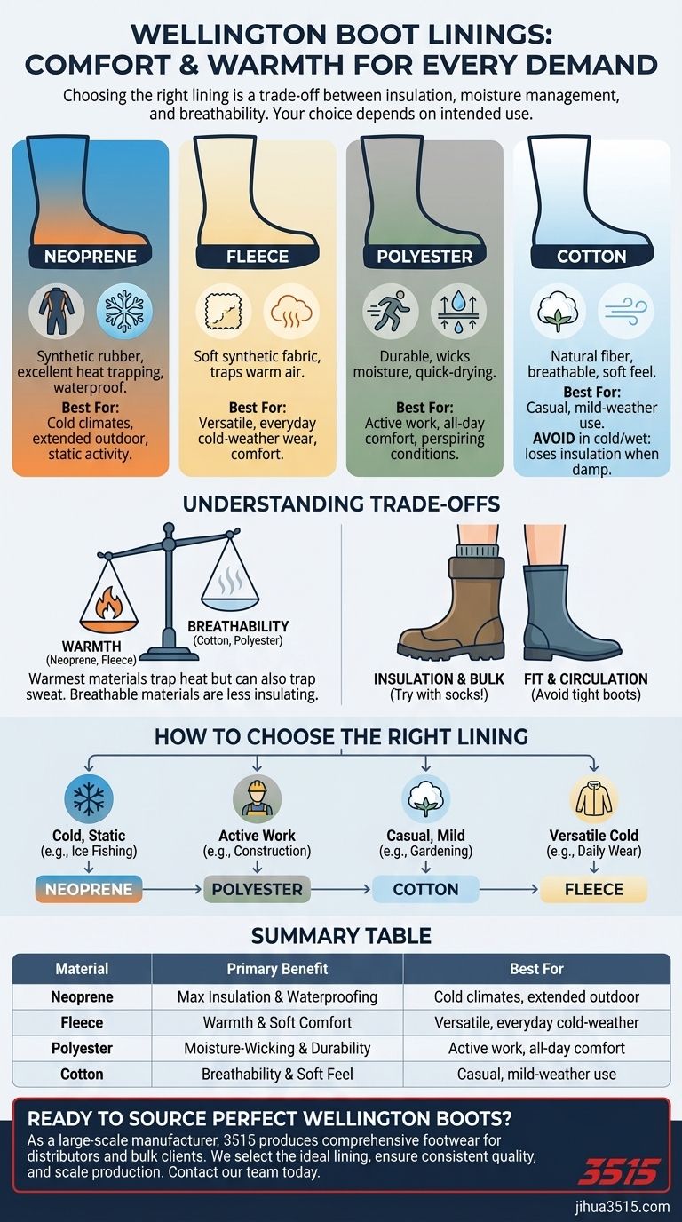 Какие типы подкладок используются в резиновых сапогах для комфорта и тепла? Найдите идеальную посадку для ваших нужд. Визуальное руководство