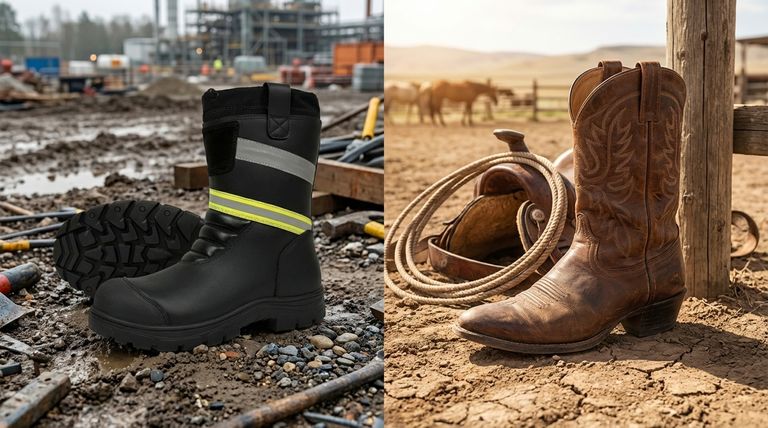 Quali sono le principali differenze tra scarponi da lavoro e stivali western? Scegli lo stivale giusto per sicurezza o stile