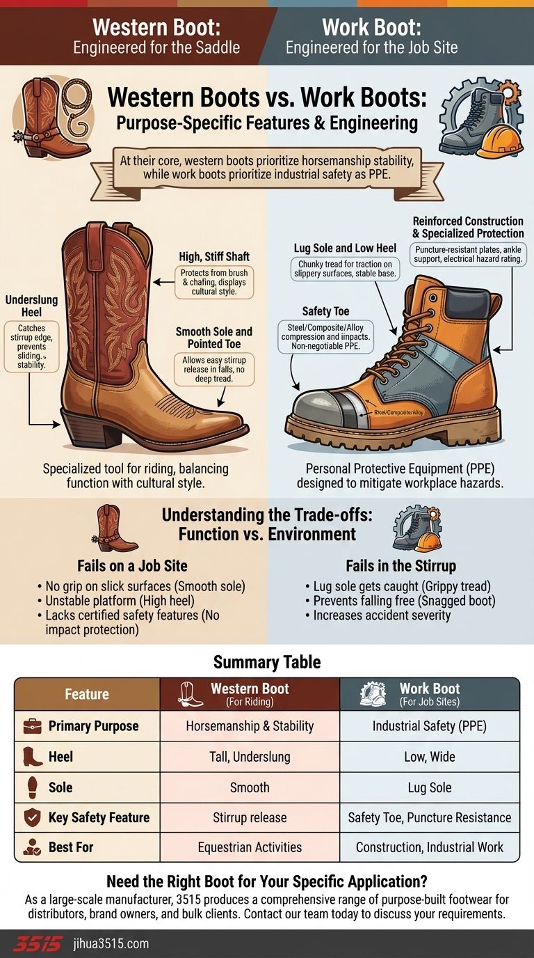 Quali sono le caratteristiche specifiche degli stivali western e degli stivali da lavoro? Scegli le calzature giuste per il tuo lavoro Guida Visiva