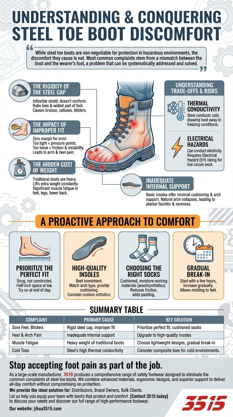 What are common complaints with steel toe boots? Solve Pain & Discomfort for Good Visual Guide