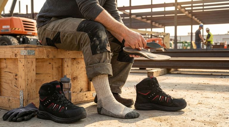 Quelles pratiques quotidiennes peuvent améliorer le confort des pieds lorsque l'on porte des bottes à embout d'acier ? Créez une base confortable pour votre journée de travail