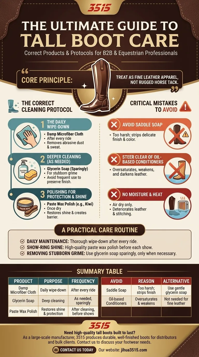 Quels produits utiliser pour nettoyer les bottes hautes ? Un guide d'entretien doux et efficace Guide Visuel