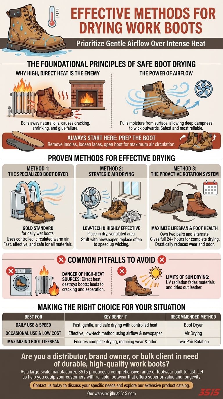 有什么有效的方法可以烘干工装靴？通过适当的保养来保护您的投资 图解指南