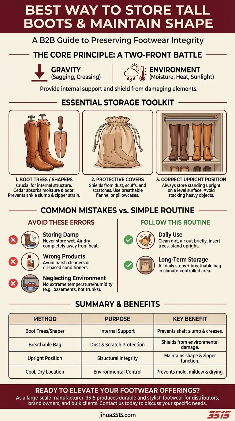 Quelle est la meilleure façon de ranger de hautes bottes pour maintenir leur forme ? Guide essentiel pour la longévité Guide Visuel