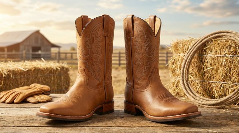 كيف تختلف أحذية رعاة البقر ذات المقدمة المربعة العريضة عن أحذية المقدمة المربعة؟ اكتشف المقاس المثالي لراحة قصوى