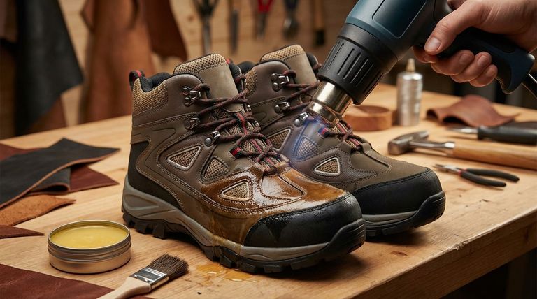 Quel est le but du chauffage de la botte recouverte de cire ? Obtenir une protection imperméable profonde et durable