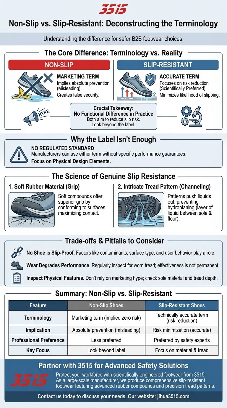 En quoi les chaussures antidérapantes diffèrent-elles des chaussures résistantes au glissement ? Découvrez la clé de la sécurité au travail Guide Visuel