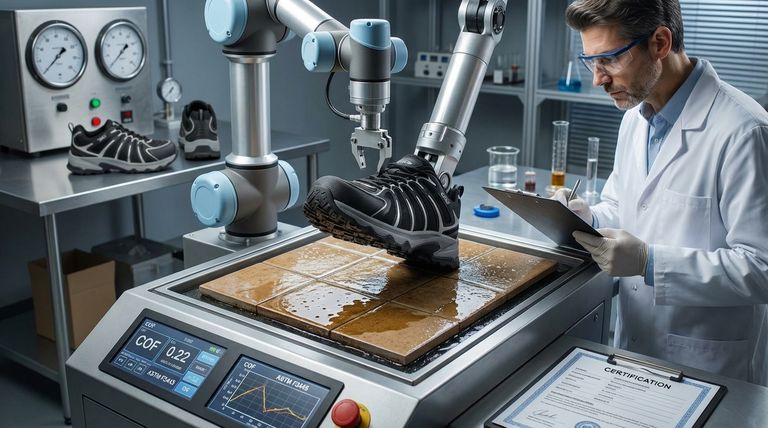 How are slip-resistant shoes certified for safety? Ensure Workplace Safety with Certified Footwear