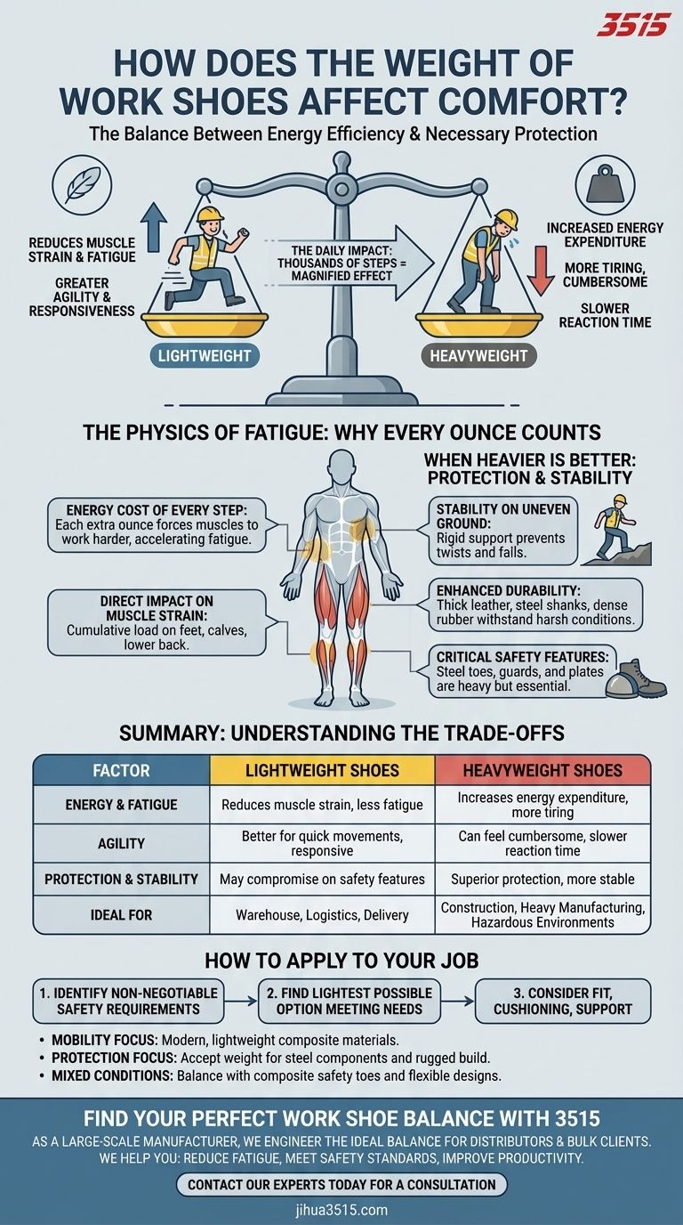 ¿Cómo afecta el peso de las botas de trabajo a la comodidad? Encuentra el equilibrio perfecto para tu trabajo Guía Visual