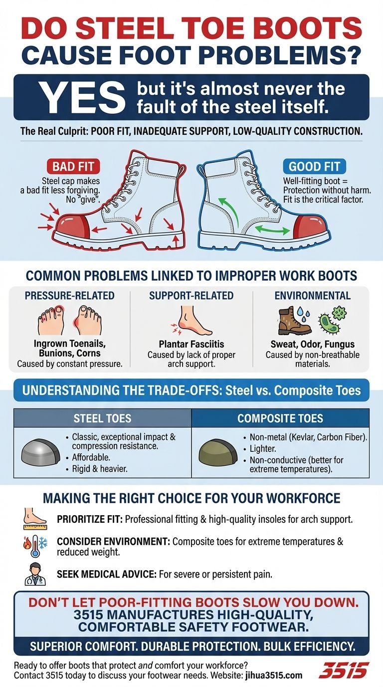 Могут ли ботинки со стальным носком вызывать проблемы с ногами? Почему проблема не в стали, а в посадке Визуальное руководство