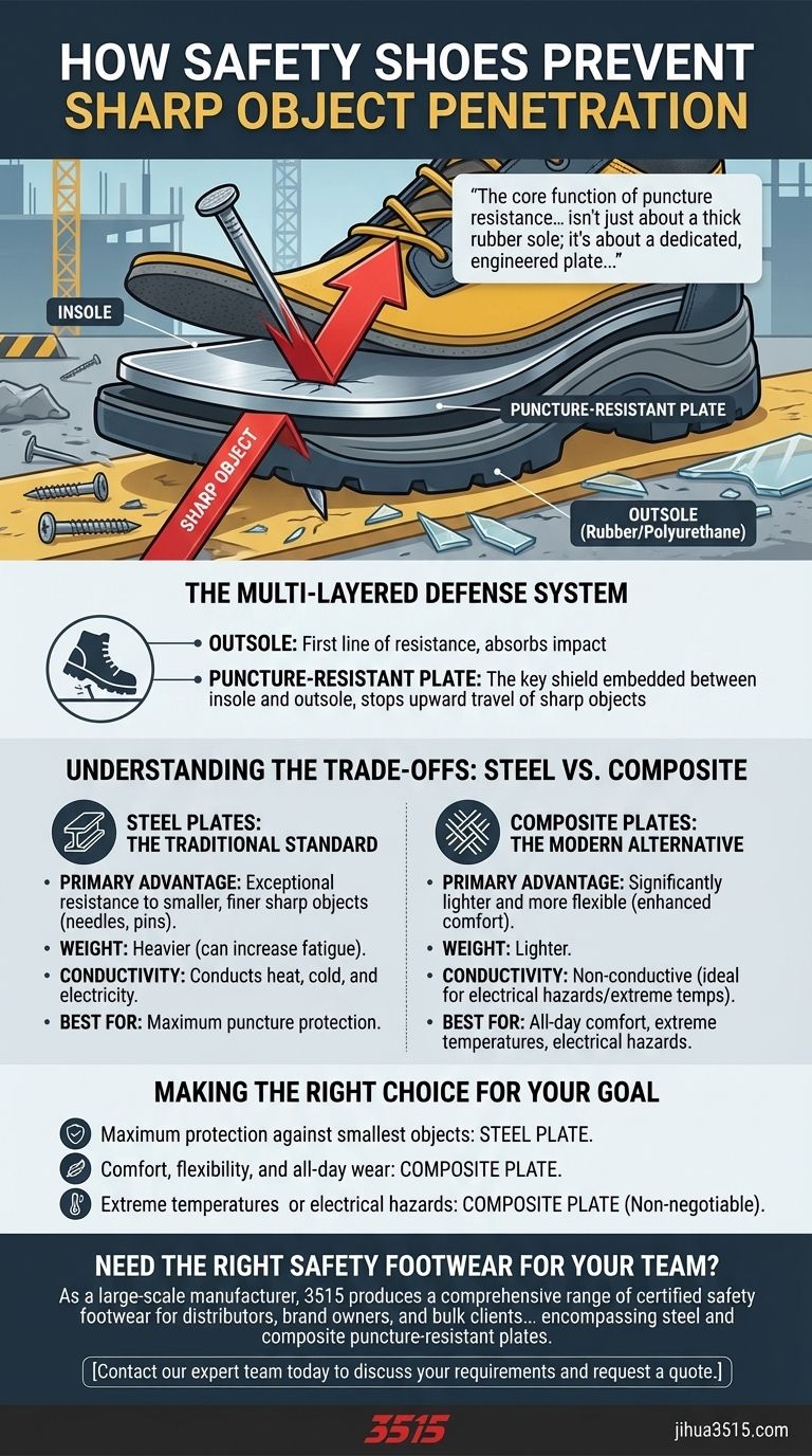 Quel rôle jouent les chaussures de sécurité dans la prévention de la pénétration d'objets pointus ? Protection essentielle expliquée Guide Visuel