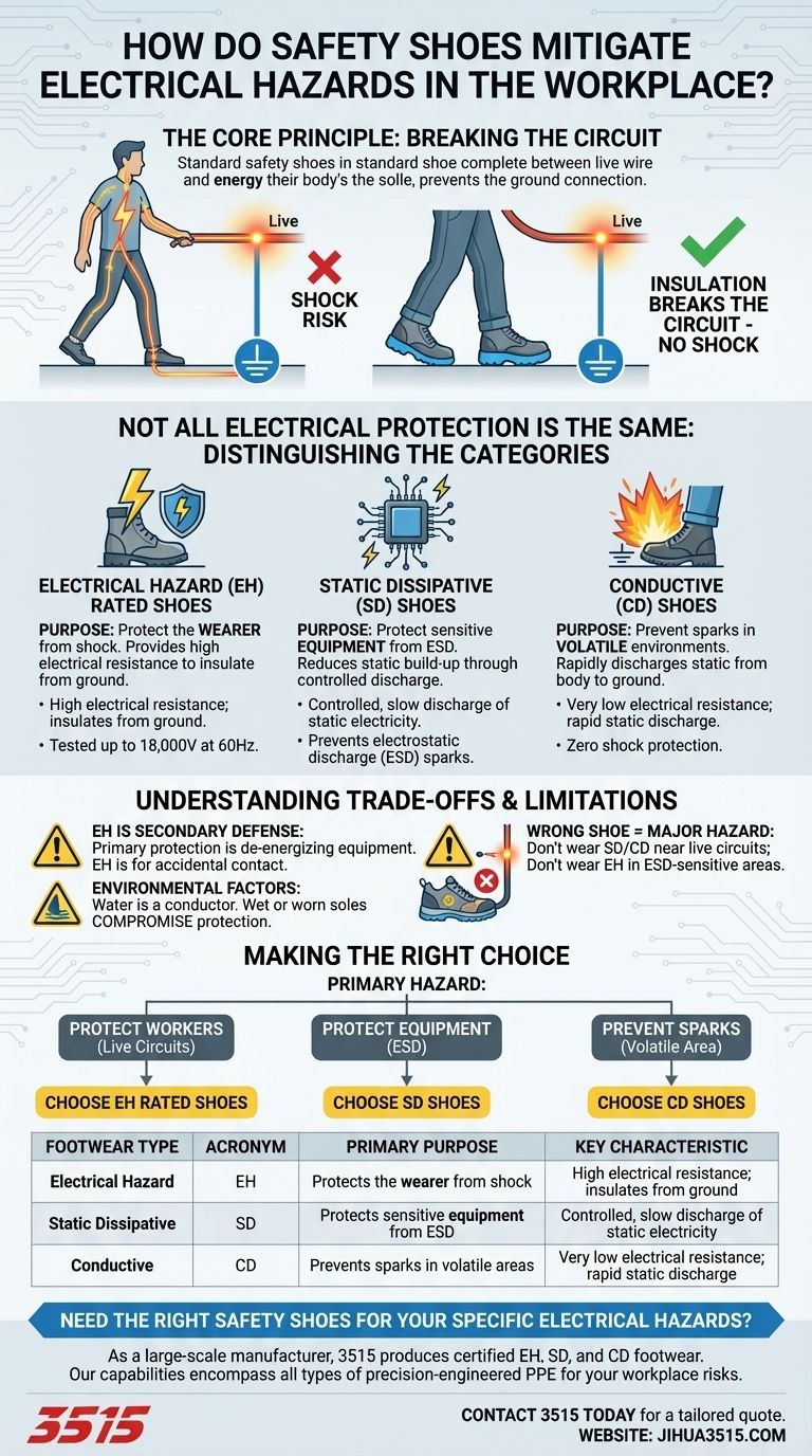 Wie mindern Sicherheitsschuhe elektrische Gefahren? Ein Leitfaden zu EH-, SD- und CD-Schuhwerk Visuelle Anleitung