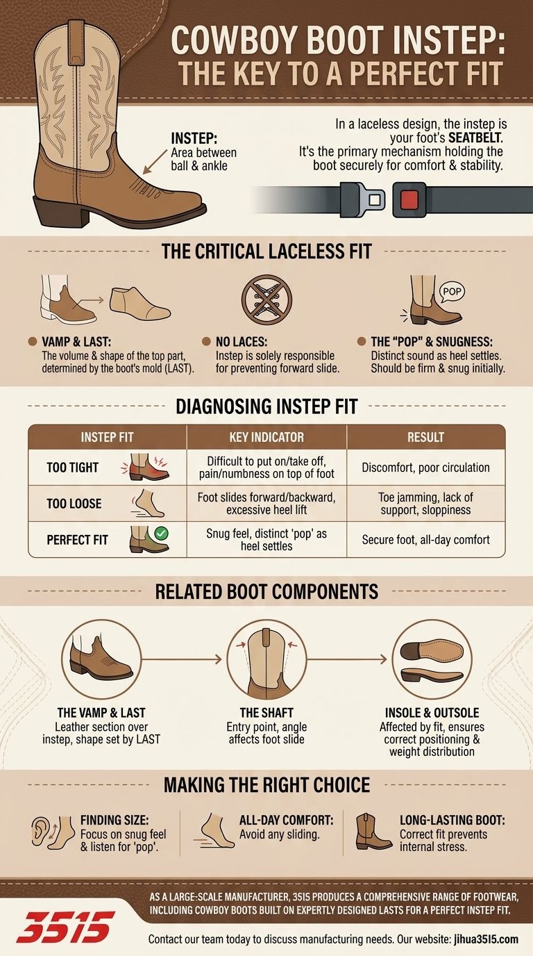 What is the instep of a cowboy boot? The Key to a Secure, Comfortable Fit Visual Guide