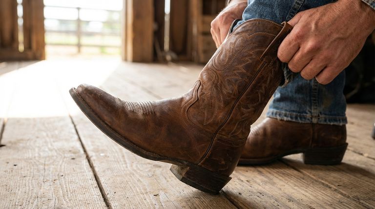 카우보이 부츠의 풀 스트랩은 무엇에 사용되나요? 필수 부츠 기능 가이드