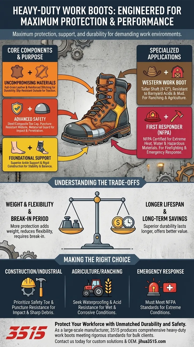 Для чего предназначены прочные рабочие ботинки? Максимальная защита в опасных условиях труда Визуальное руководство