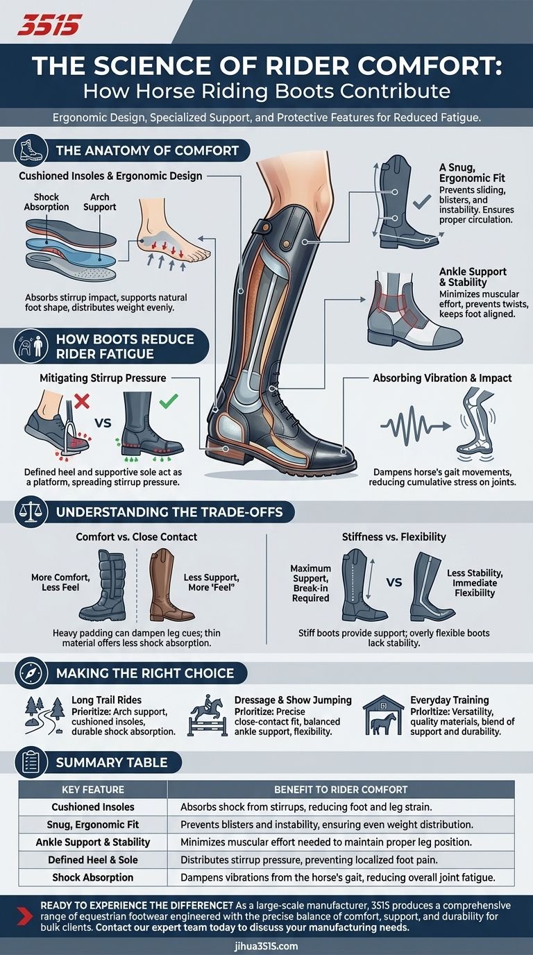 Wie tragen Reitstiefel zum Komfort des Reiters bei? Überlegene Unterstützung und Ausdauer im Sattel erreichen Visuelle Anleitung