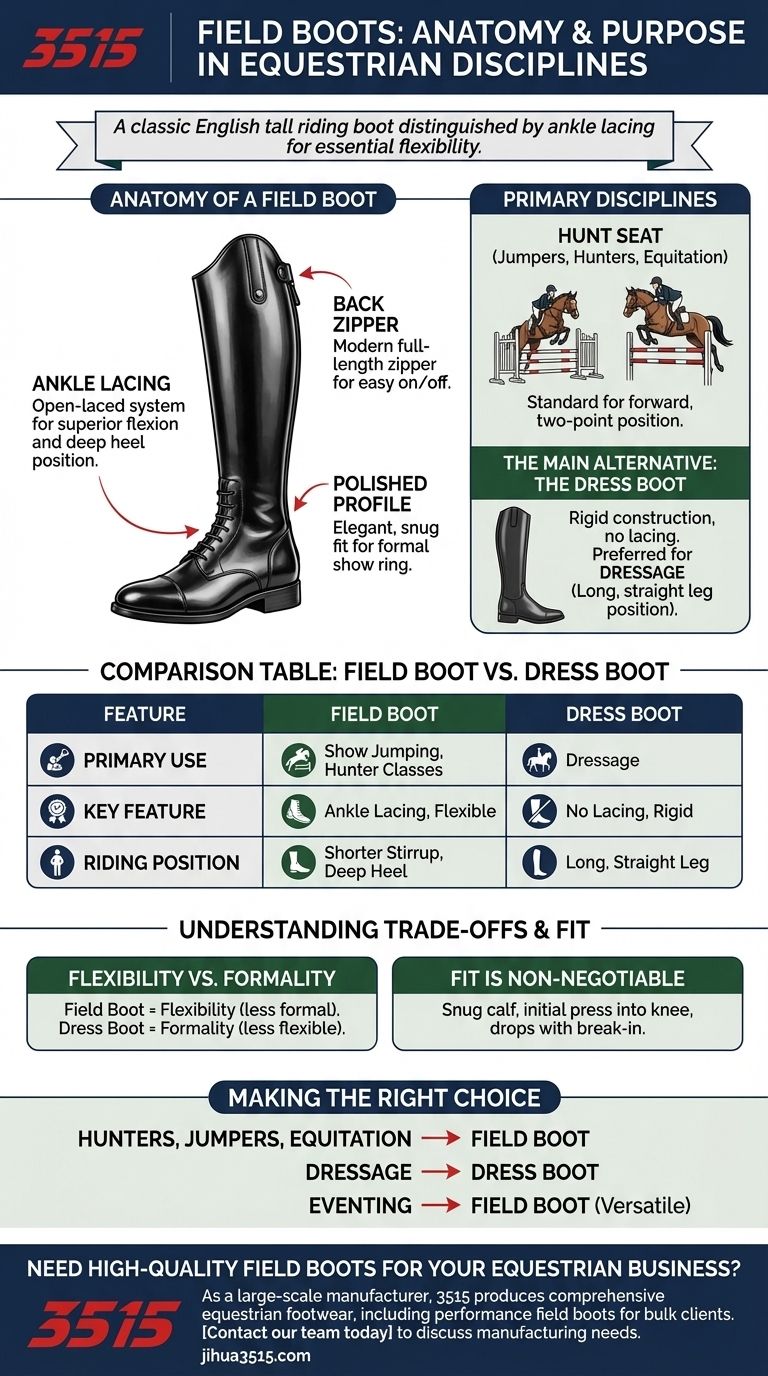 Was sind Dressurstiefel und wann werden sie verwendet? Ein Leitfaden für Reitstiefel zum Springen Visuelle Anleitung