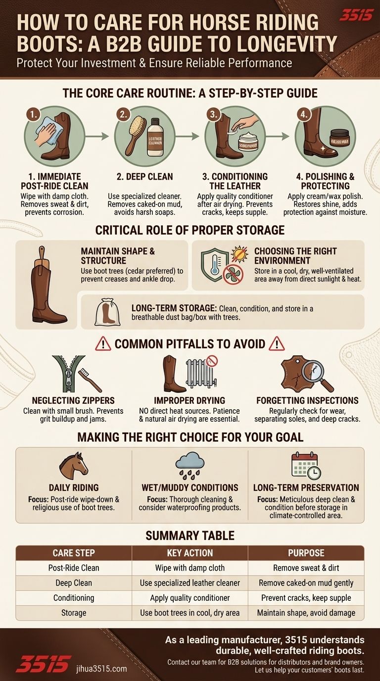 Comment faut-il entretenir les bottes d'équitation pour maintenir leur état ? Un guide complet pour la longévité Guide Visuel