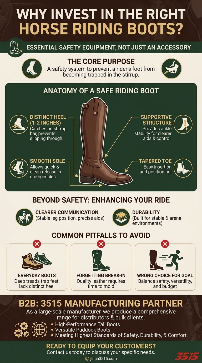 Warum ist die Investition in das richtige Paar Reitstiefel wichtig? Für kompromisslose Sicherheit & Leistung Visuelle Anleitung