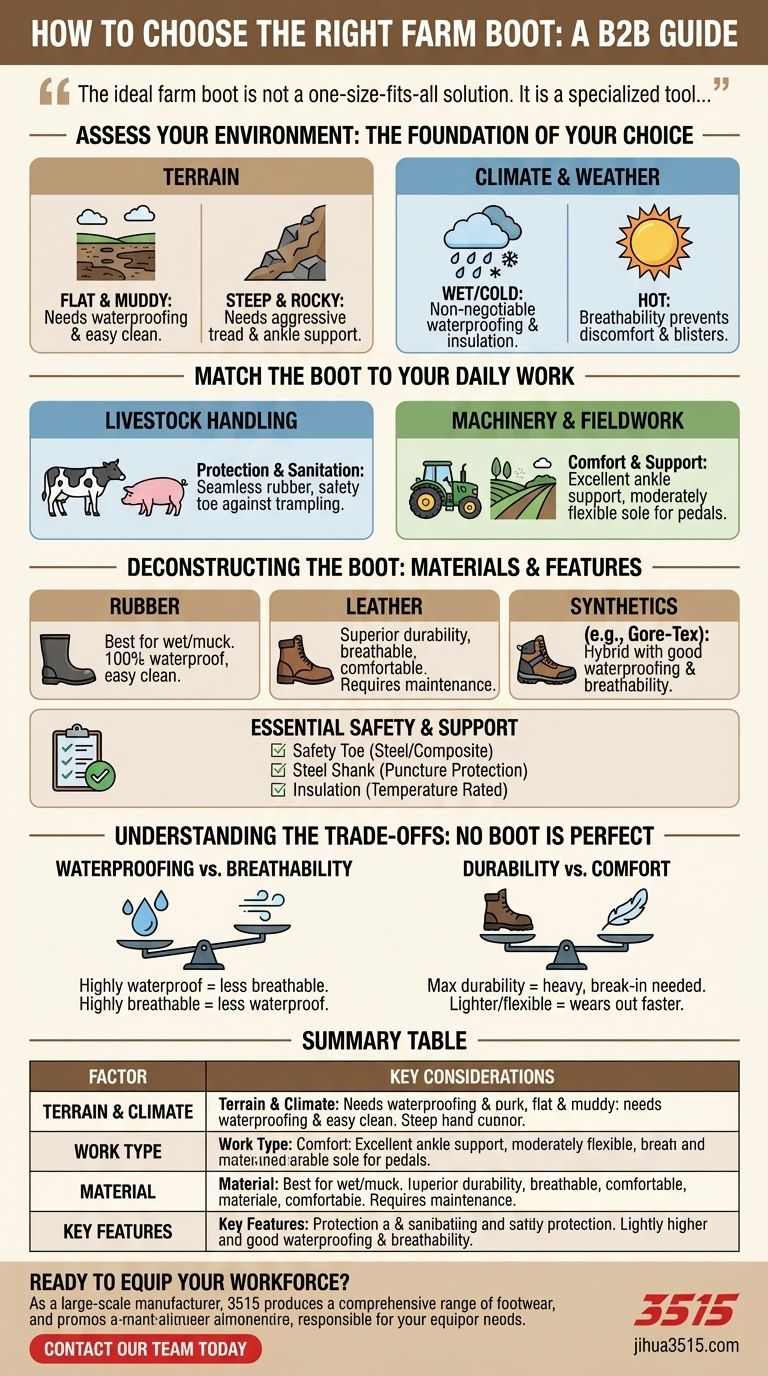 Welche Faktoren sollten bei der Auswahl von Bauernhofstiefeln berücksichtigt werden? Ein Leitfaden zur Suche nach dem richtigen Stiefel für Ihr Land Visuelle Anleitung