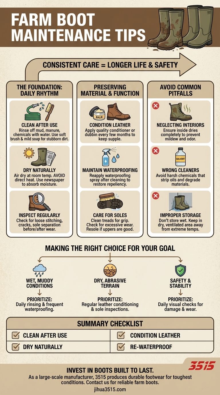 Каких советов по уходу за рабочими сапогами следует придерживаться? Продлите срок их службы и защитите свои ноги Визуальное руководство