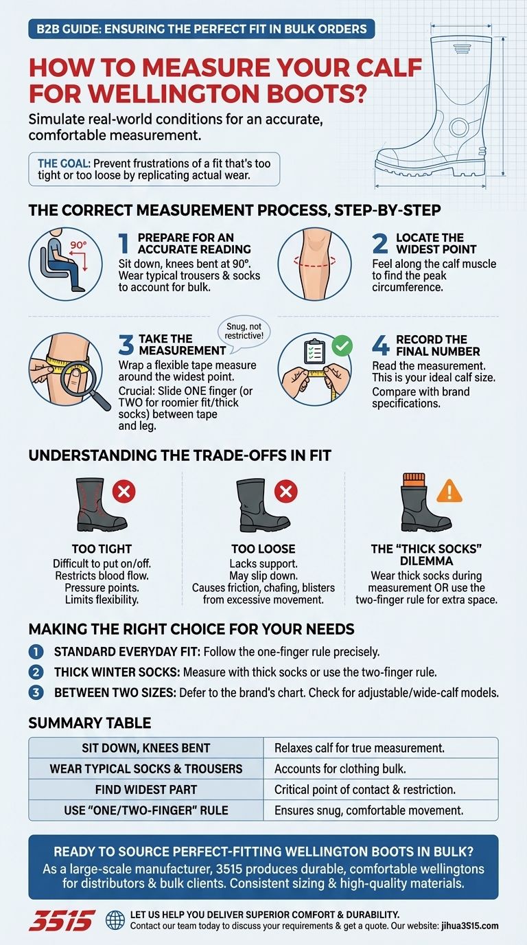 How can you measure your calf for wellington boots? Get the Perfect Fit for All-Day Comfort Visual Guide