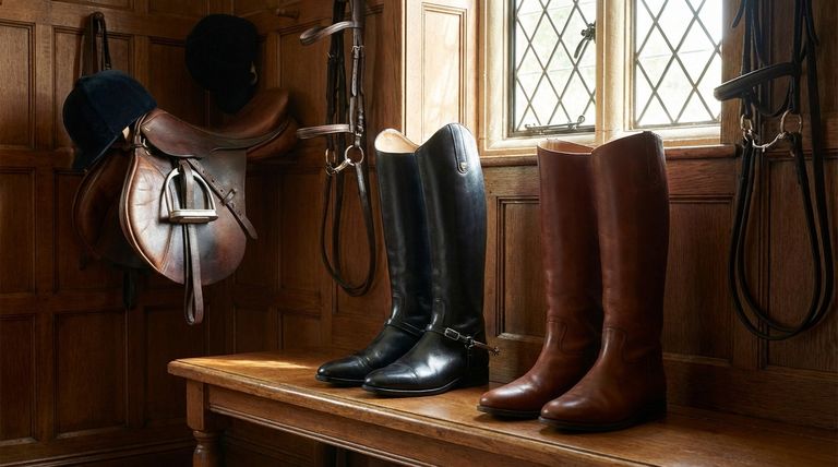 Comment les préférences de couleur des bottes ont-elles évolué en équitation anglaise ? Du brun au noir