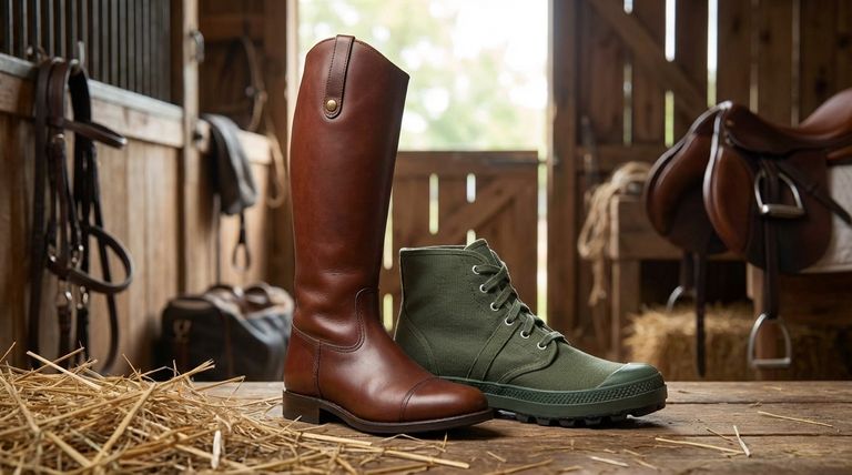 영국식 승마 부츠에는 전통적으로 어떤 소재가 사용되나요? 가죽 및 현대식 대안 가이드