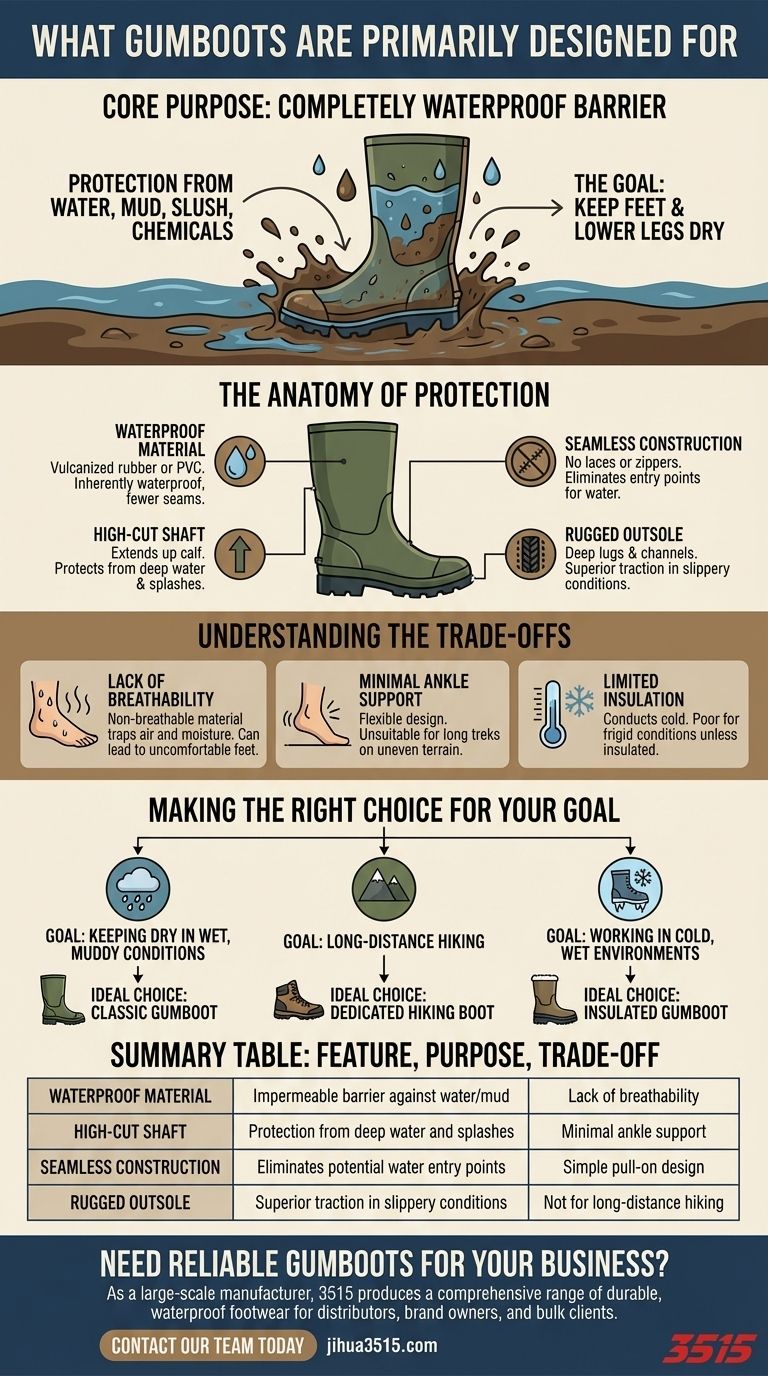 À quoi servent principalement les bottes en caoutchouc ? Protection inégalée contre l'eau et la boue Guide Visuel
