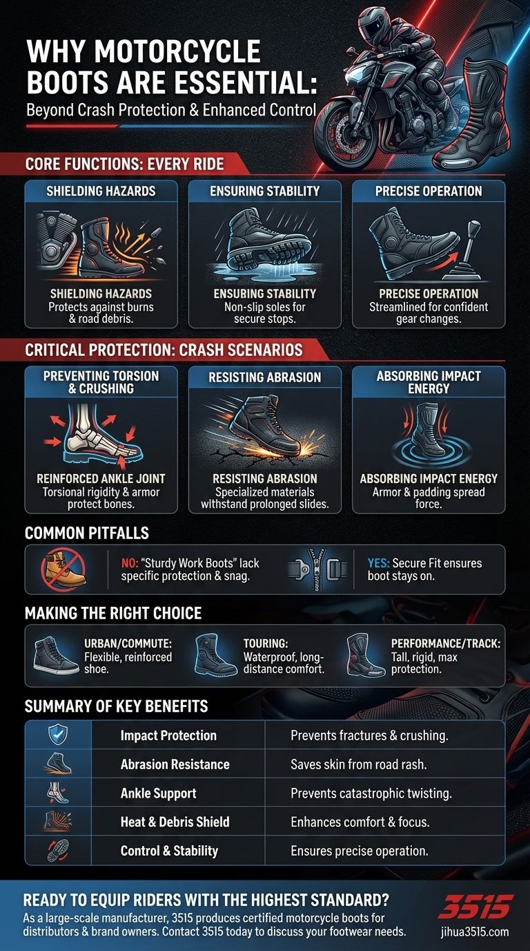 오토바이 부츠가 라이딩에 필수적인 이유는 무엇인가요? 뛰어난 보호력과 제어력을 경험해 보세요. 시각적 가이드