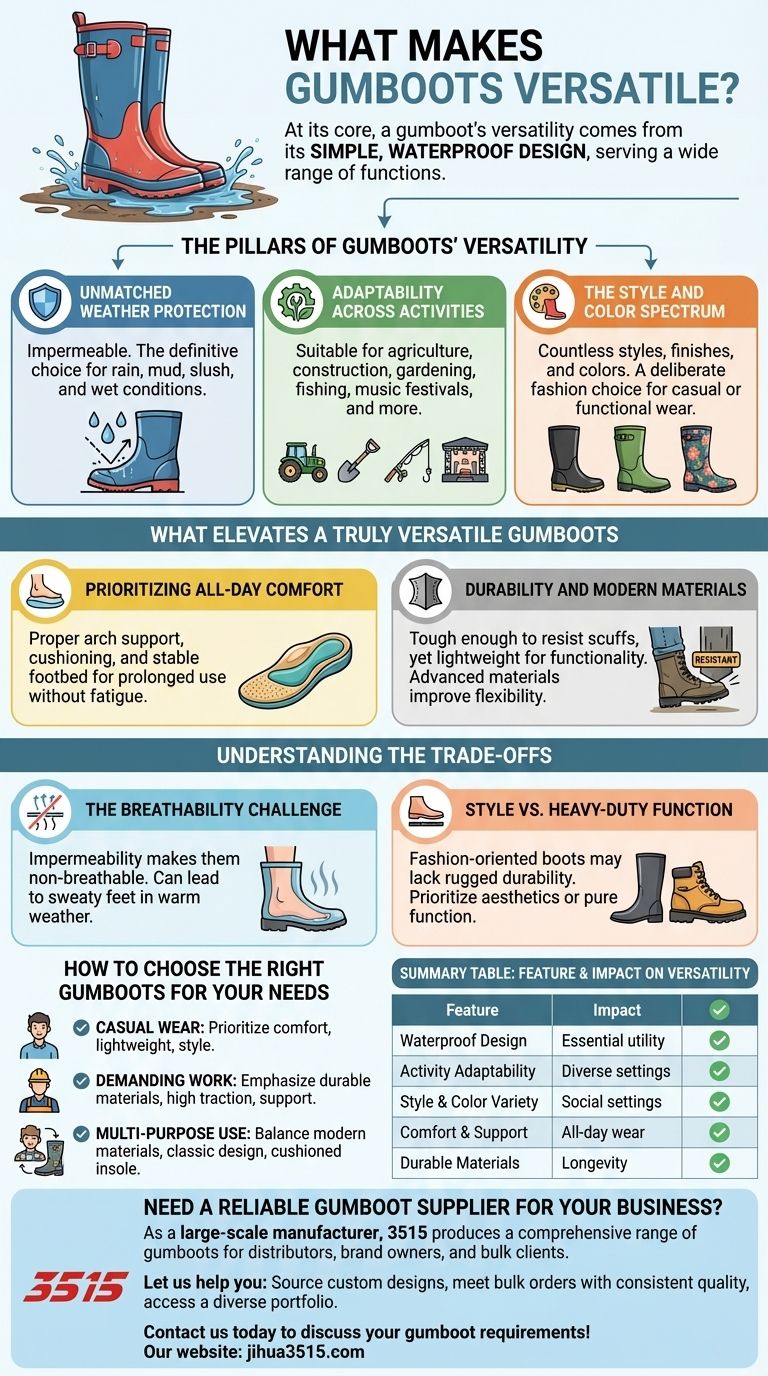 是什么让雨靴如此多功能？从工地到城市街道 图解指南