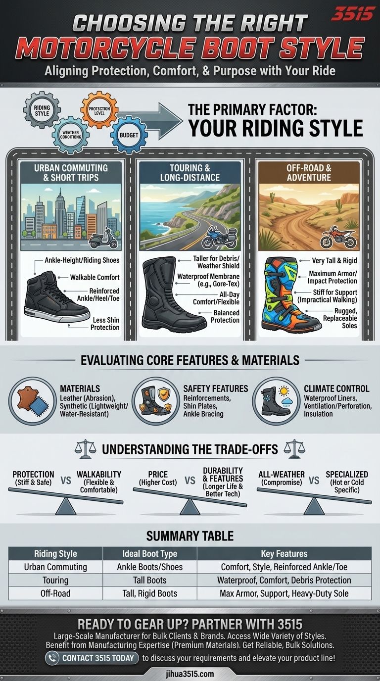 哪些因素会影响摩托车靴的选择？安全、舒适与风格指南 图解指南