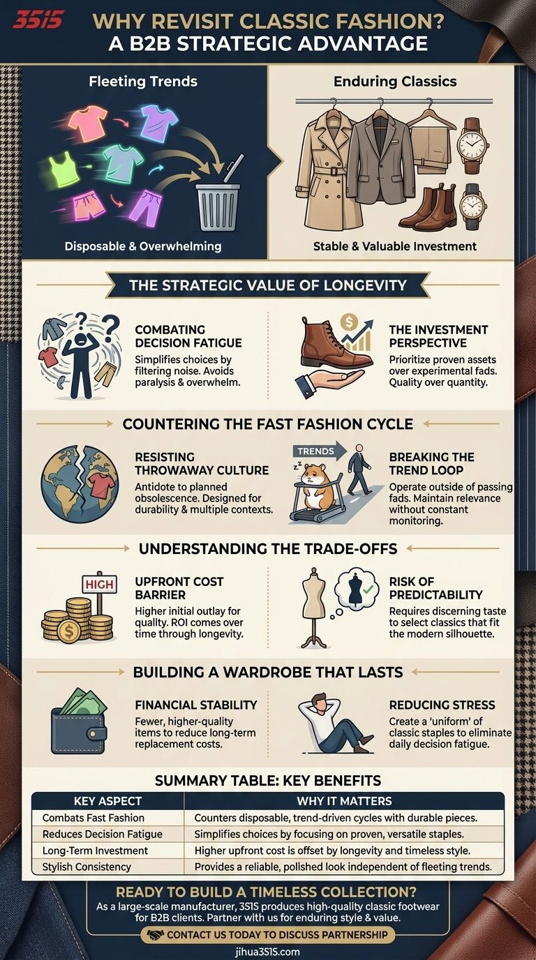 لماذا من المهم إعادة النظر في قطع الأزياء الكلاسيكية في عصرنا الحالي؟ بناء خزانة ملابس خالدة دليل مرئي