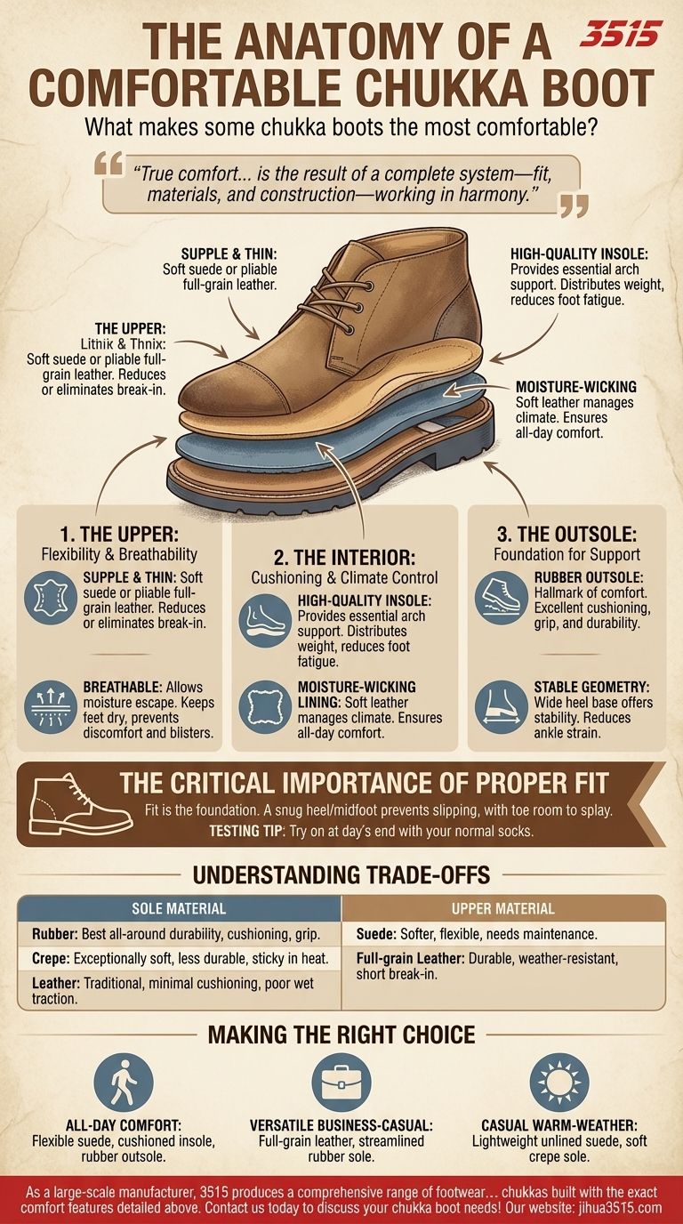 Was macht einige Chukka-Stiefel am bequemsten? Hauptmerkmale für ganztägigen Komfort Visuelle Anleitung