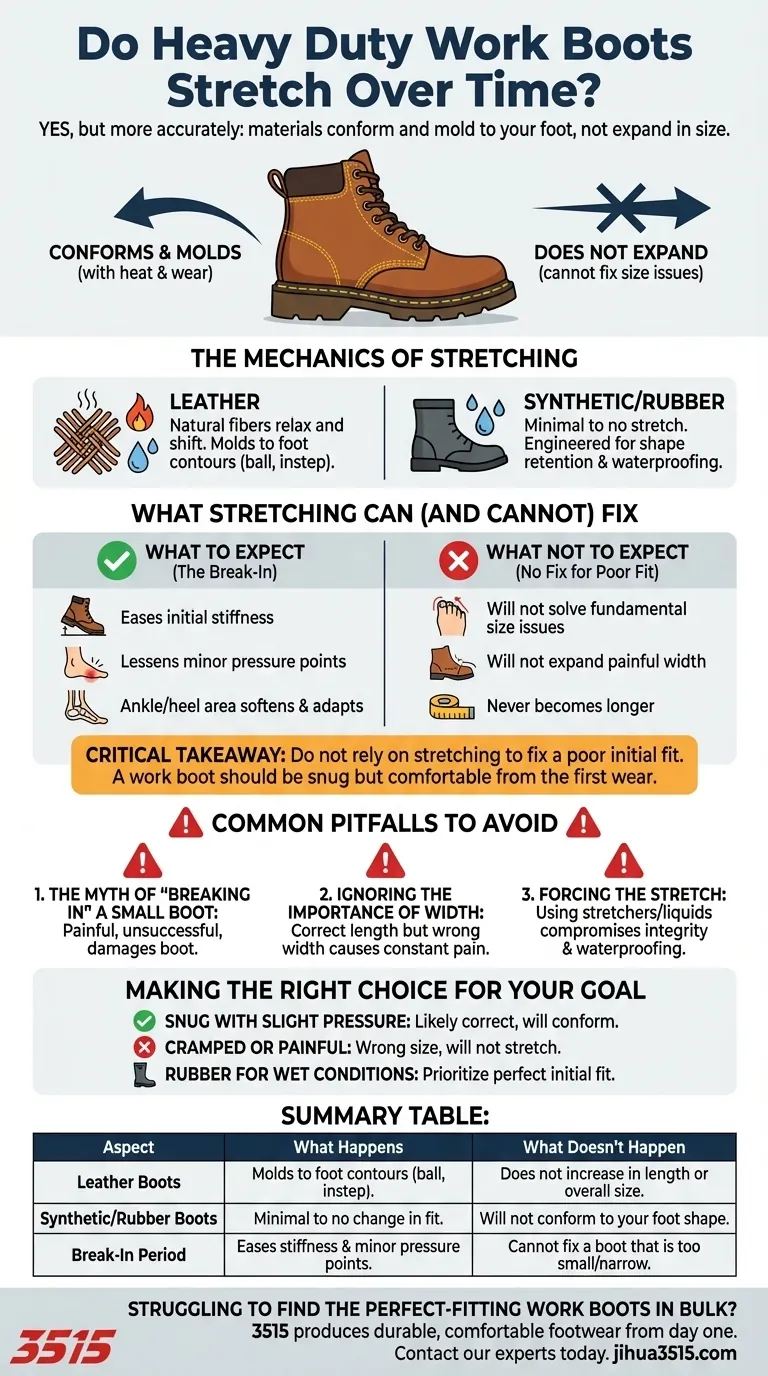重型工装靴会随着时间伸展吗？关于合身度和磨合期的真相 图解指南