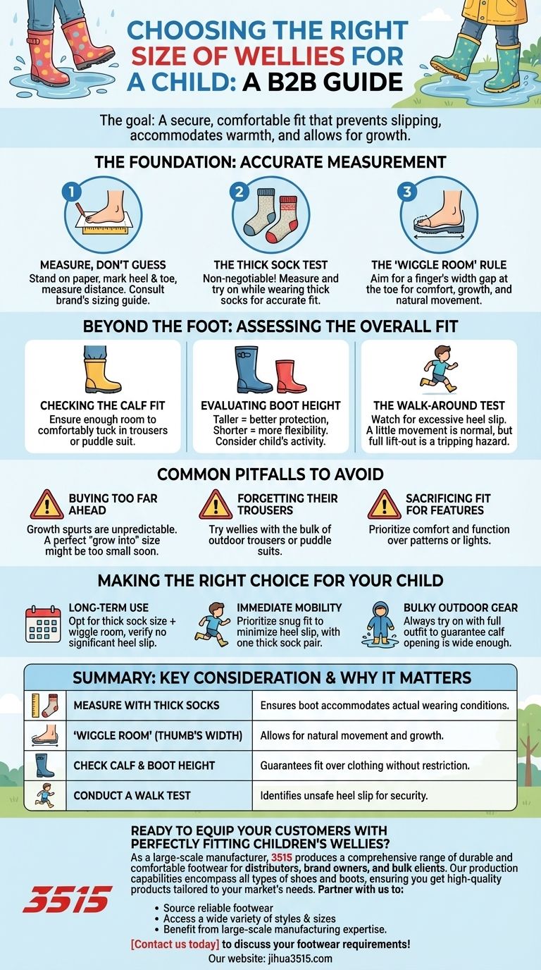 Что следует учитывать при выборе правильного размера резиновых сапог для ребенка? Руководство по идеальной посадке и комфорту Визуальное руководство