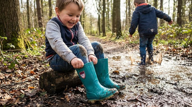 Quais benefícios adicionais as galochas bem projetadas oferecem para as crianças? Promovendo a Independência e a Confiança