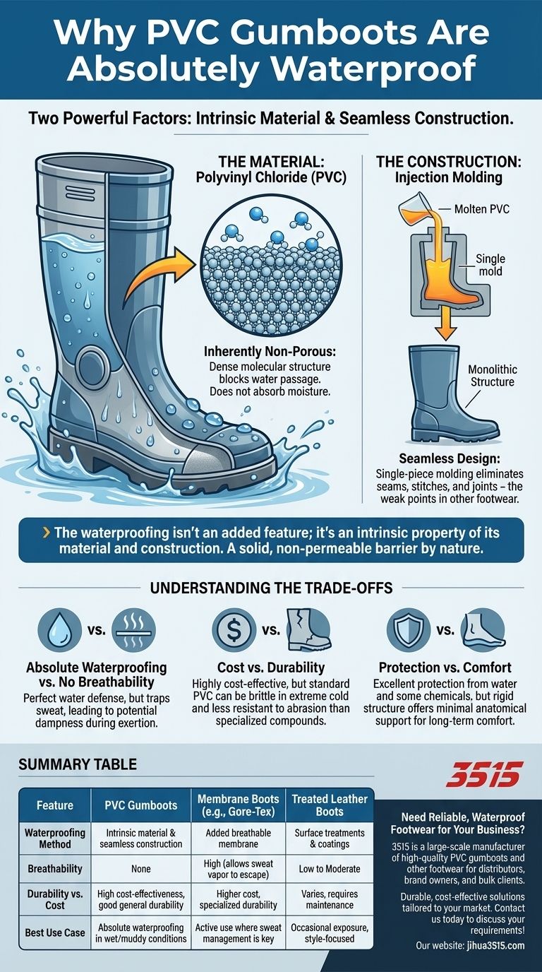 Warum gelten PVC-Gummistiefel als wasserdicht? Die Wissenschaft einer perfekten Abdichtung Visuelle Anleitung